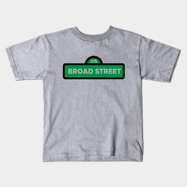 Broad Street - Eagles Kids T-Shirt by High N Wide